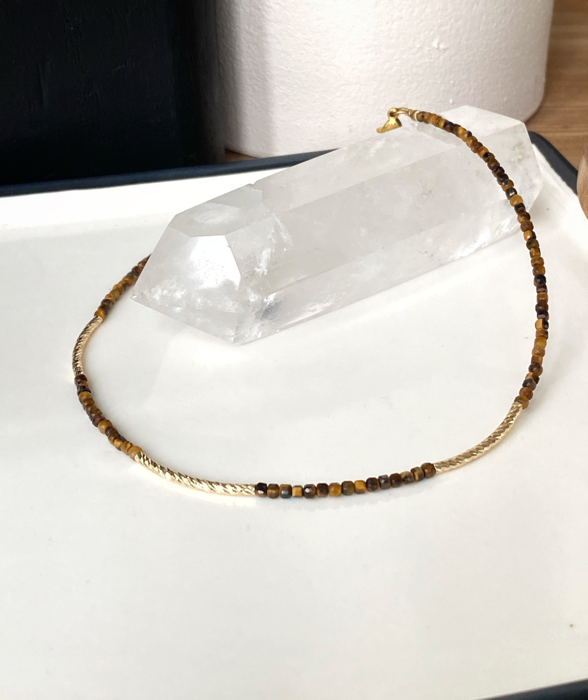 Collier ISIS Oeil de Tigre - Protection, courage, confiance en soi