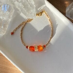 Bracelet RANI Cornaline - Créativité, vitalité, confiance en soi, ancrage