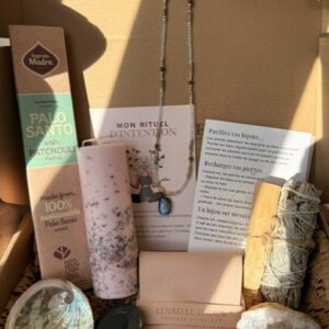 BOX RITUEL — Régulation émotionnelle & protection sensible - Calcite bleue, Labradorite